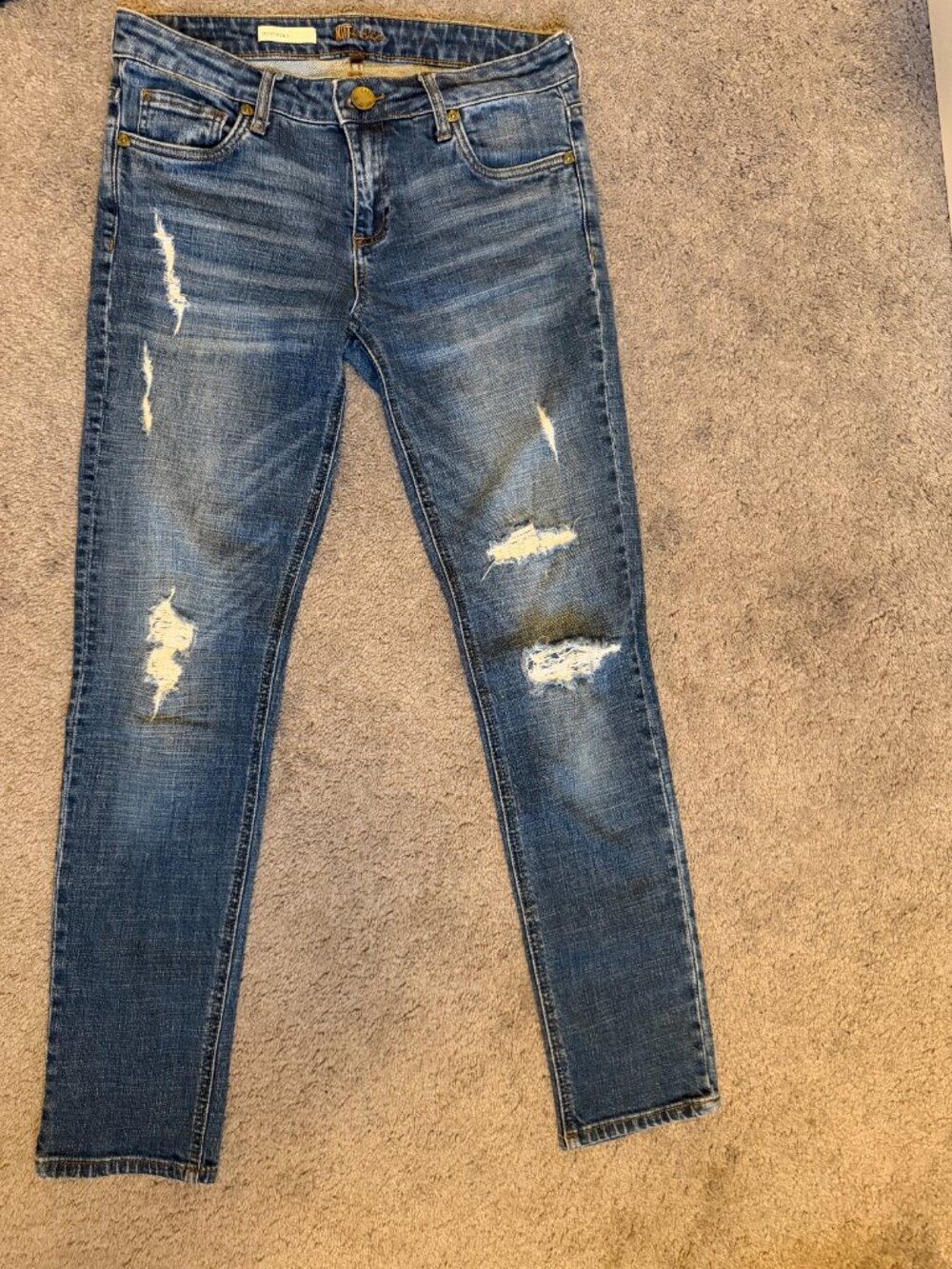 KUT from the Kloth Boyfriend Distressed Jeans Women’s Blue Denim Size 4